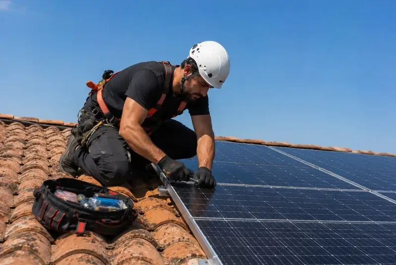 Maintenance et monitoring de panneaux solaires au Pin